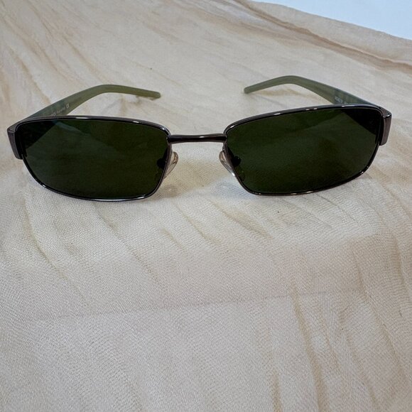 Mandarina Duck Small Metal/Olive Green Striped/Tinted Sunglasses MD 45191 - Picture 1 of 7